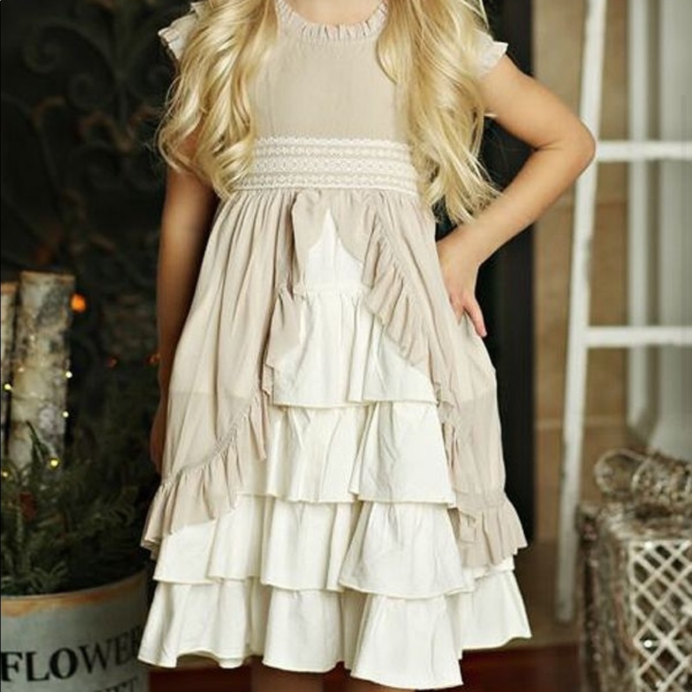 Mustard pie Annabel Christmas Holiday dress 3T 10